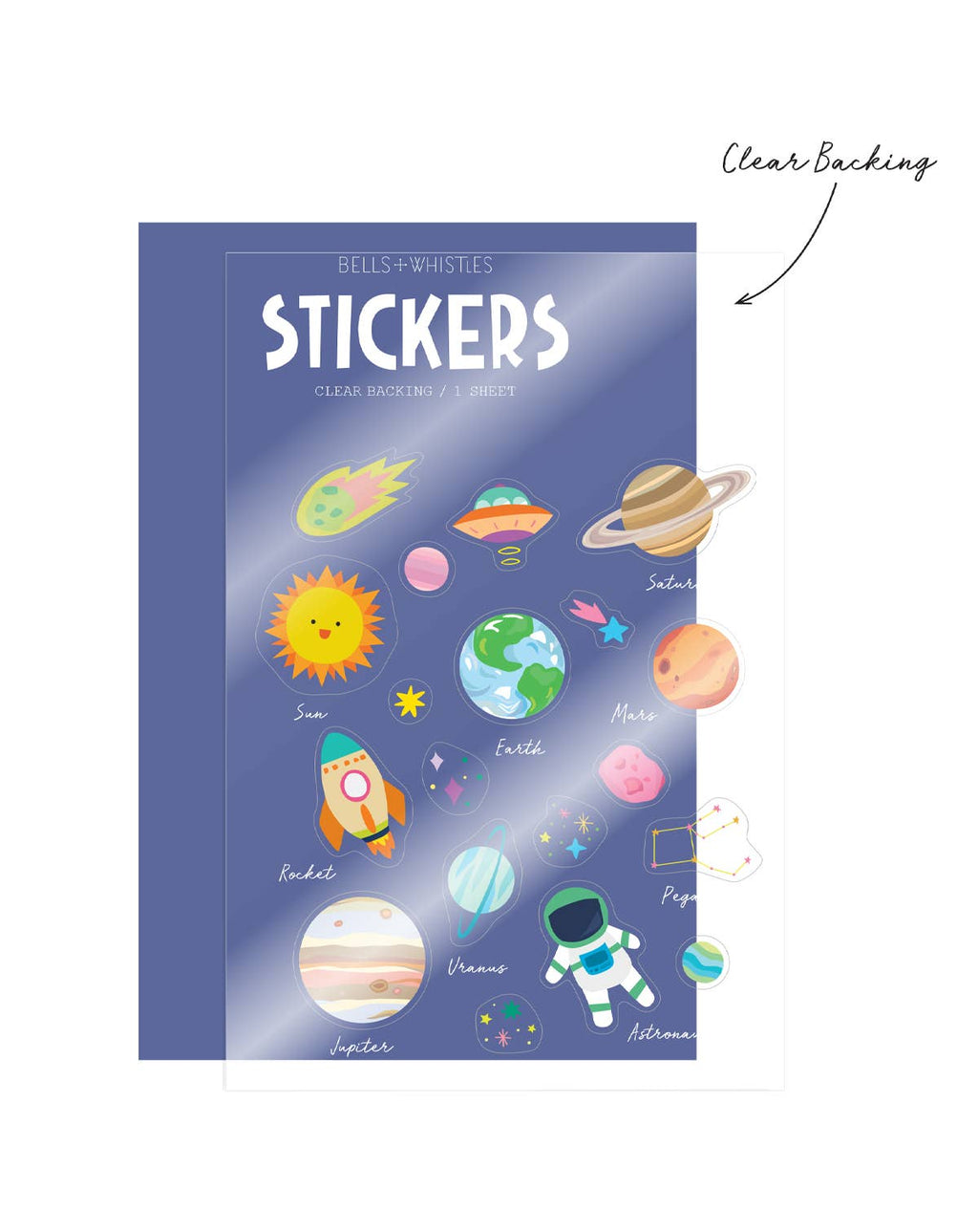 Girl of All Work Stickers - Planet Clear