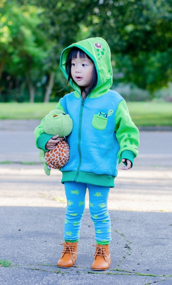 3D Hoodie w/ Backpack - Sea Turtle (Final Sale)