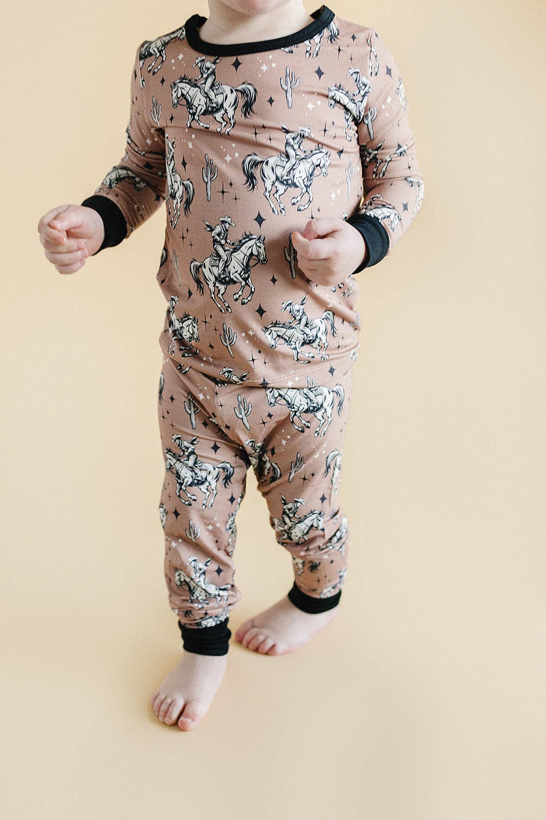 Lucky Panda Kids  Bamboo PJs - Desert Cowboy