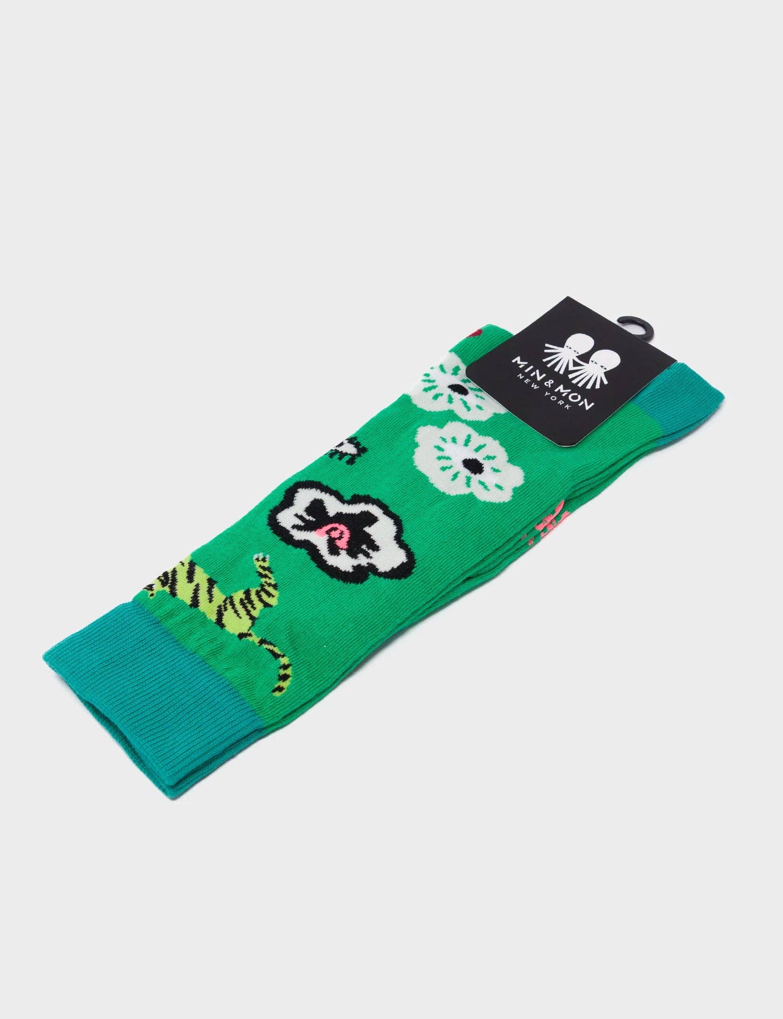 Min & Mon - Green Socks - Floralia