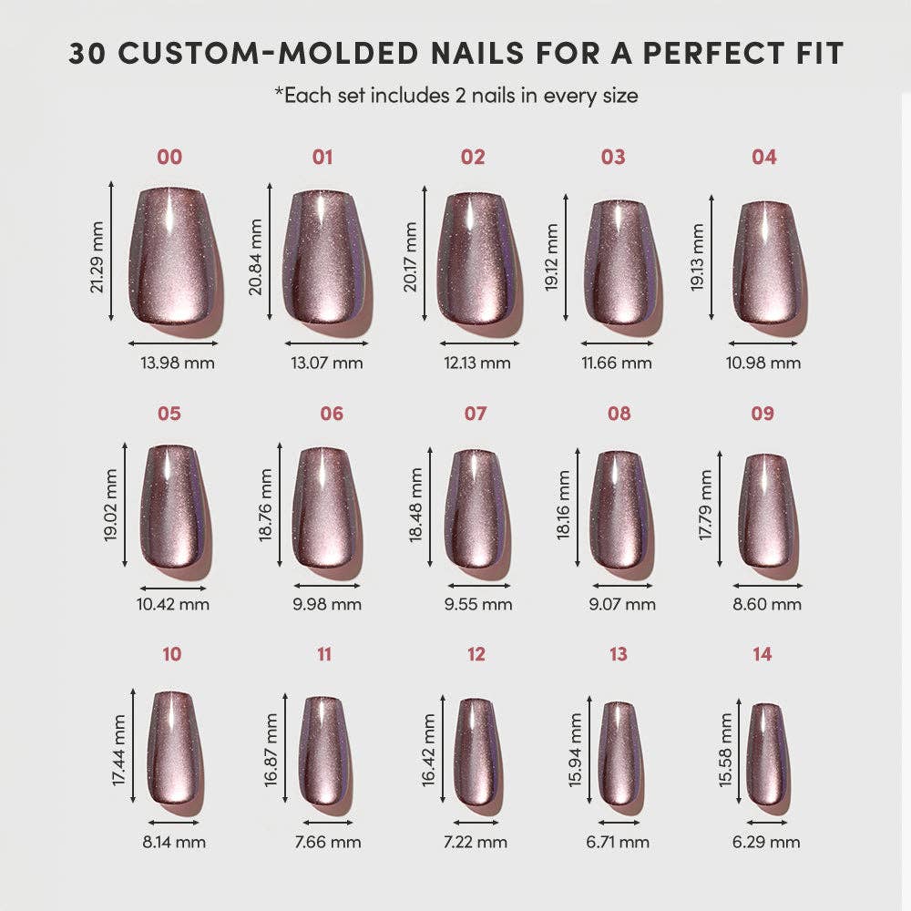Glamnetic Press On Nails - Espresso Glow