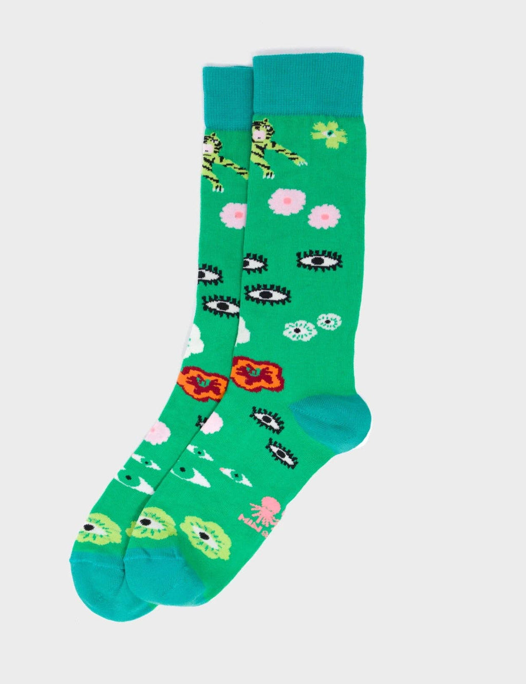 Min & Mon - Green Socks - Floralia
