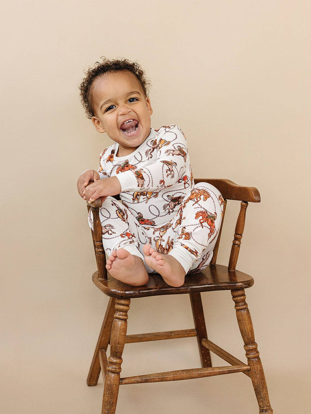 Lucky Panda Kids - Bamboo Two Piece Set - Rodeo Club