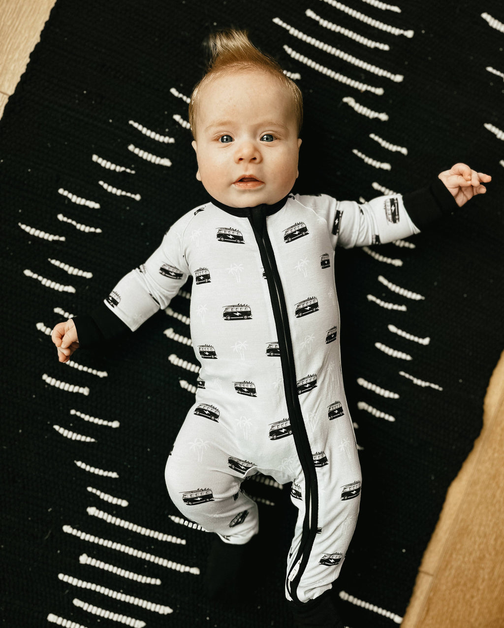 Wild Crew Bamboo Romper - Retro Van