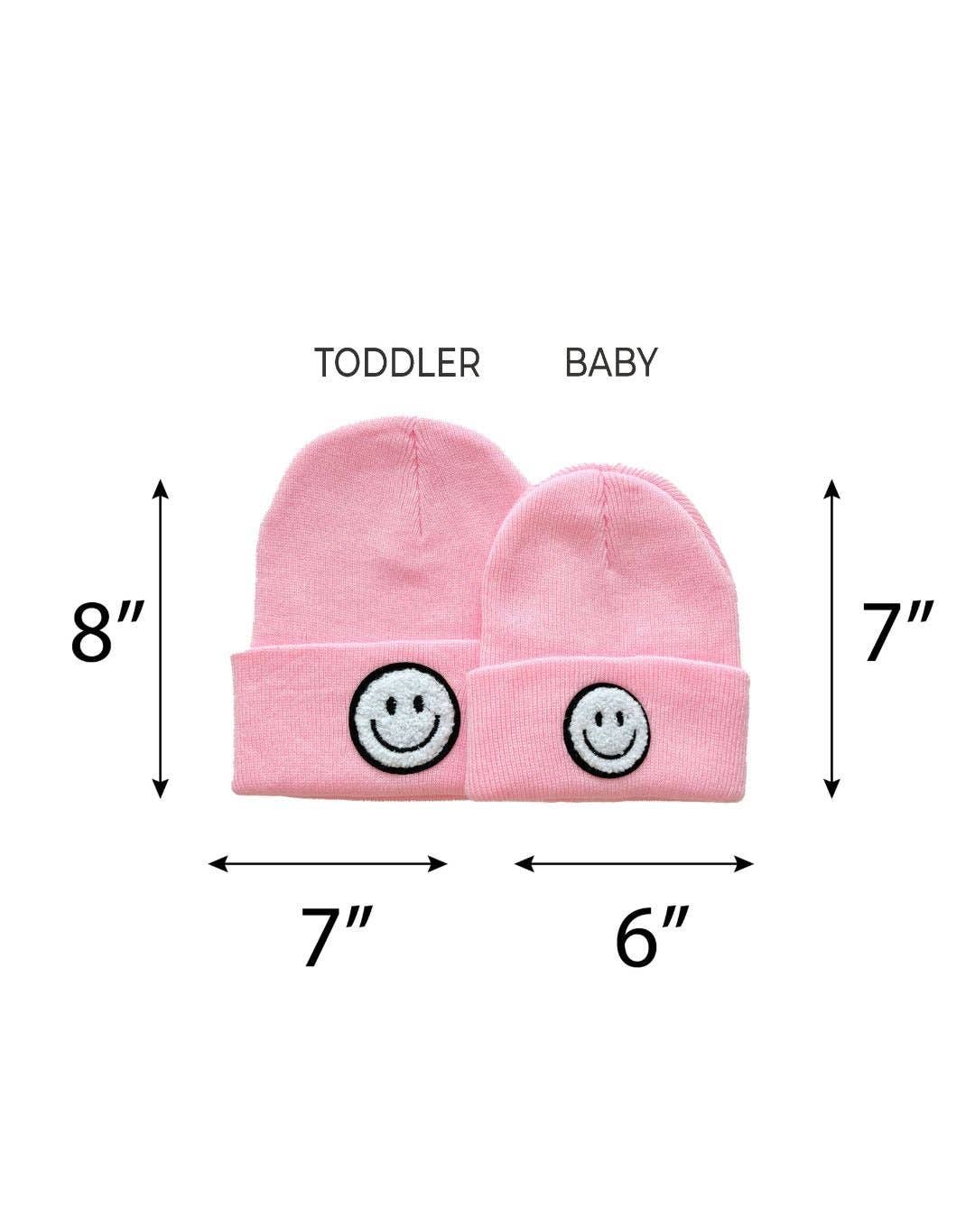 Lucky Panda Kids Smiley Beanie - Pink