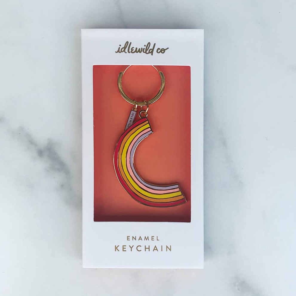Idlewild Co. Enamel Keychain - Rainbow