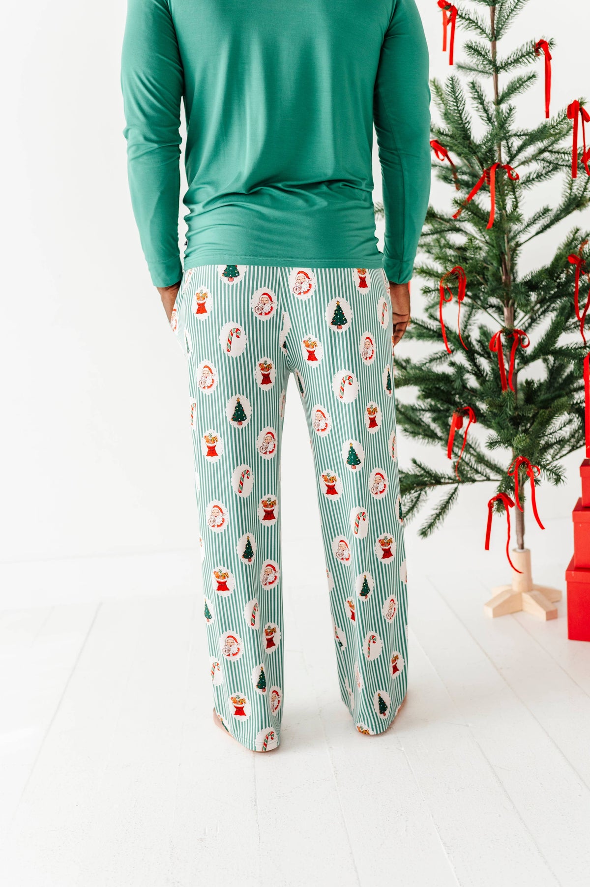 Kiki + Lulu Mens Lounge Set- Christmas Classic Stripe