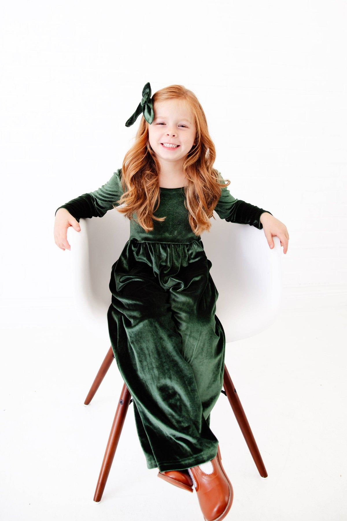 Dreamiere Leggy Romper - Juniper Velour (Green)