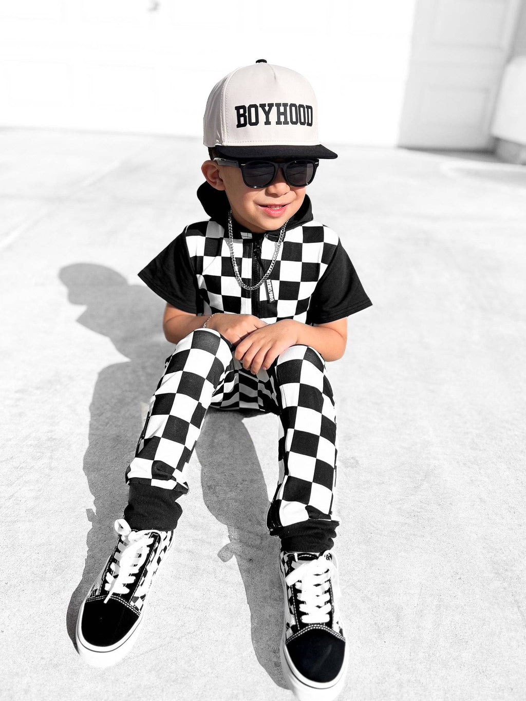 Rebel Bro Hooded Rebel Short Sleeve Romper - Venice