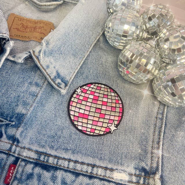 Wildflower + Co. Patch - Pink Disco Ball