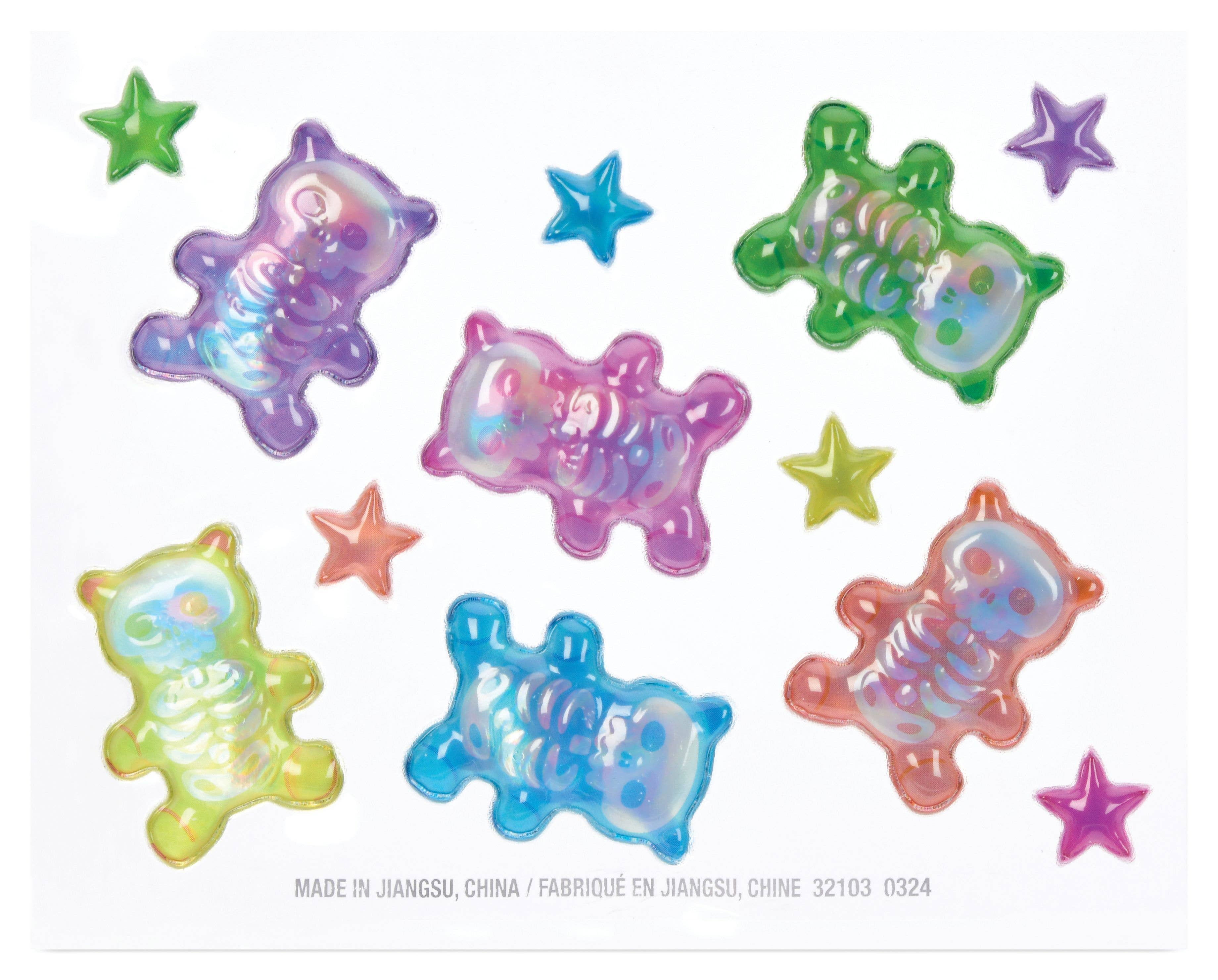 Iscream - Skeleton Gummy Bears Stickers - Halloween