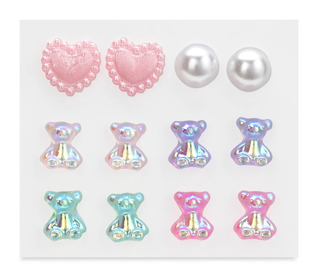 Iscream - Beary Sweet Stick On Earrings