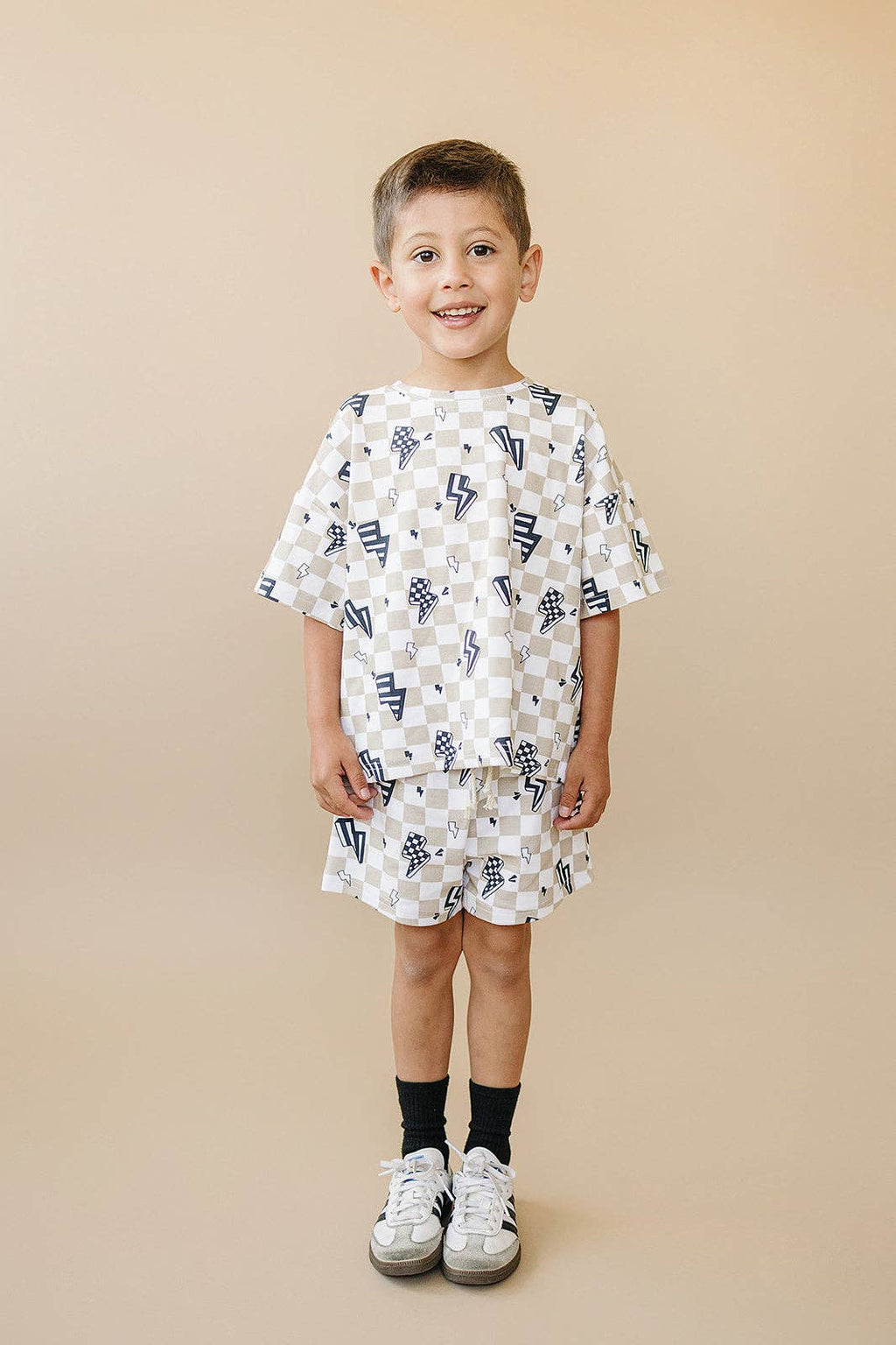 Lucky Panda Kids Shorts Set - Summer Bolts