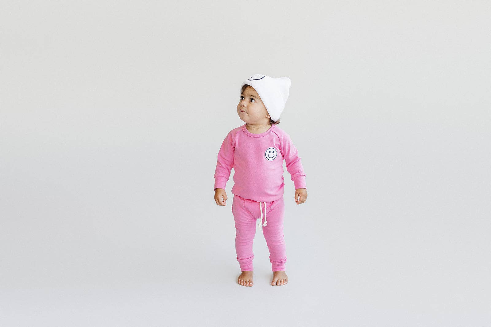 Lucky Panda Kids Lounge Set - Smiley Bubble Gum