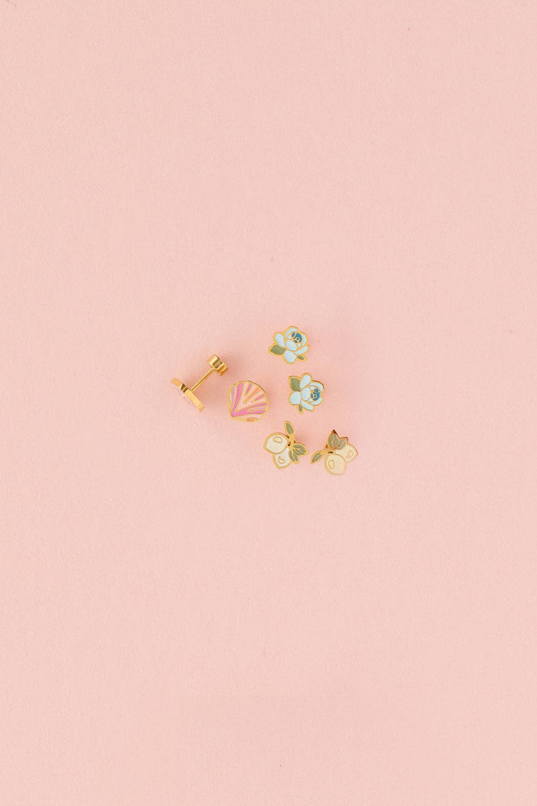 Pip Pop Post - Pink Seashell Stud Earring