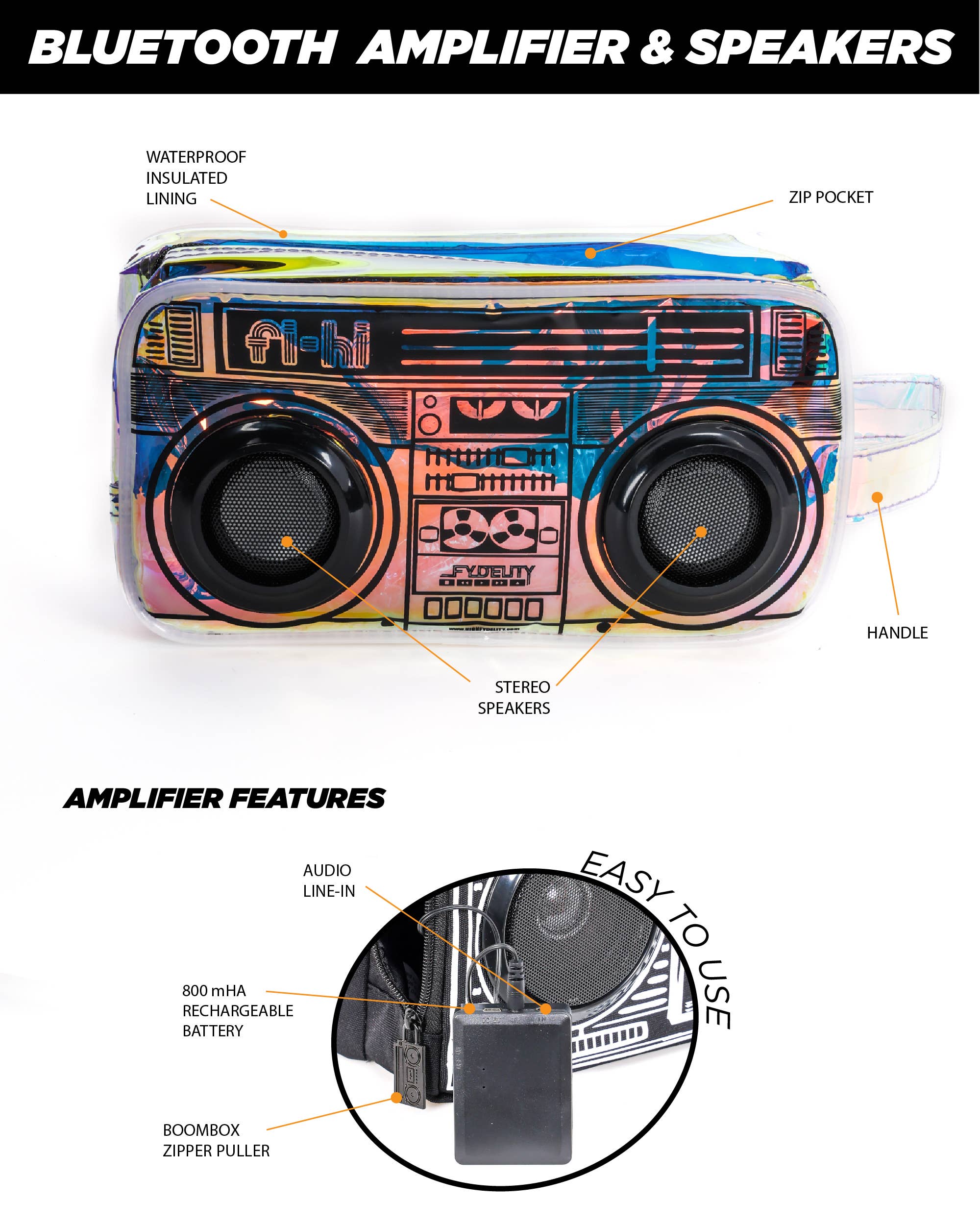 Fydelity - Bluetooth Speaker Bag (Holo)