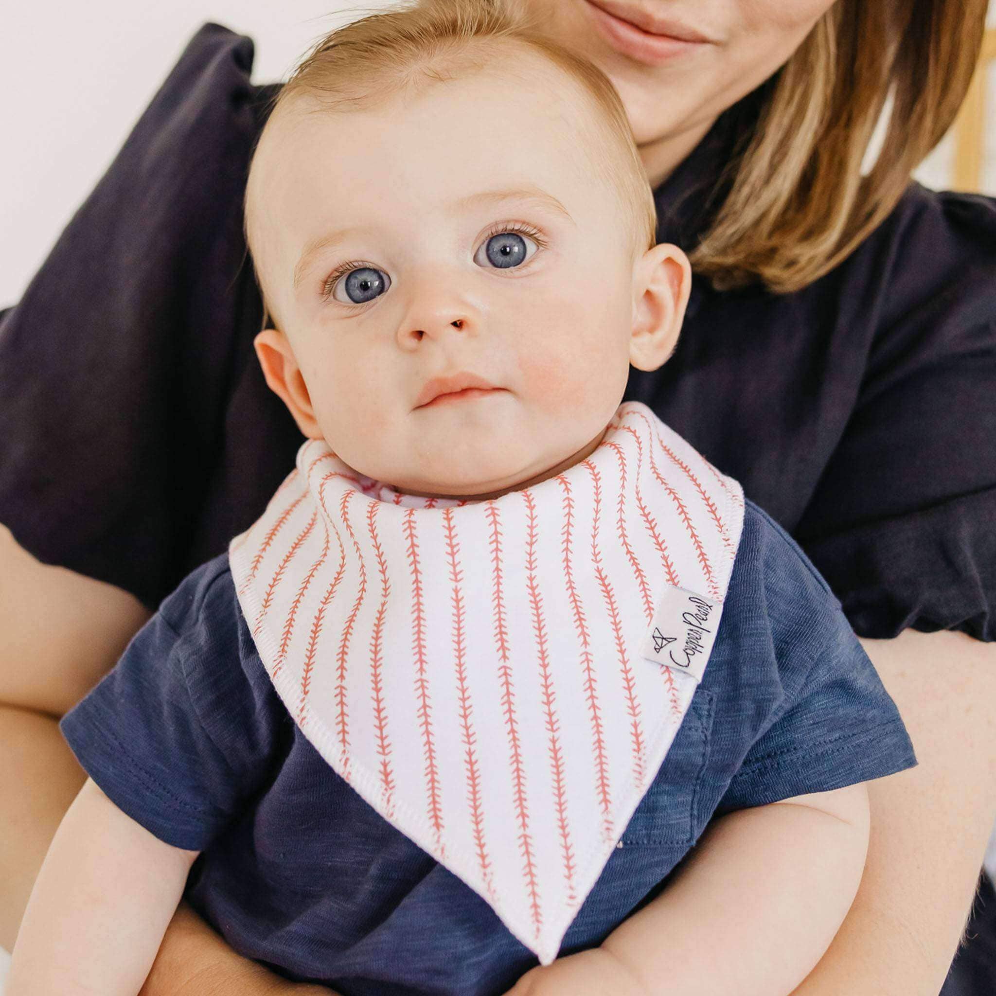 Copper Pearl Baby Bandana Bibs - Slugger (Set of 4)