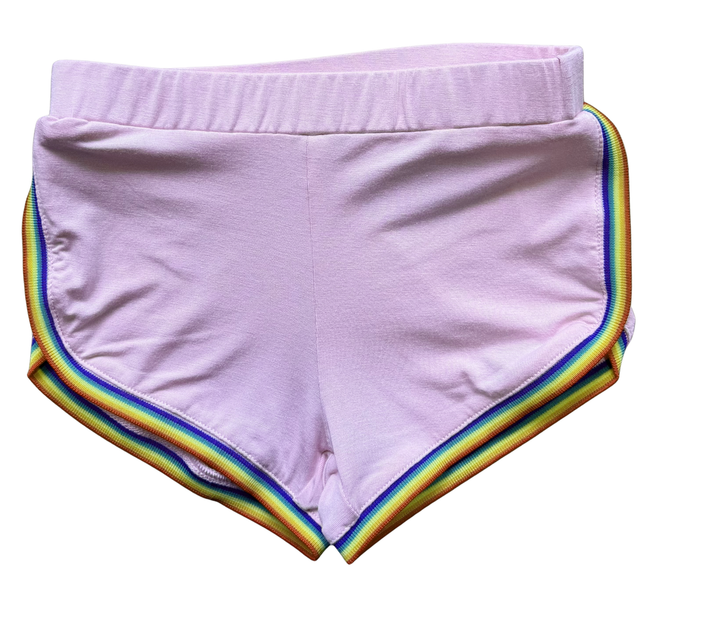 Rowdy Sprout - Rainbow Roller Girl Pookie Short Set