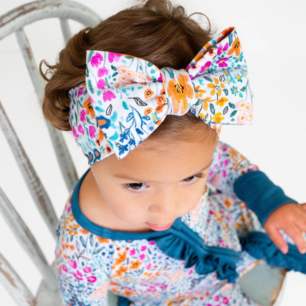 Jammie Session Bamboo Ruffle Romper - Whispering Wildflowers
