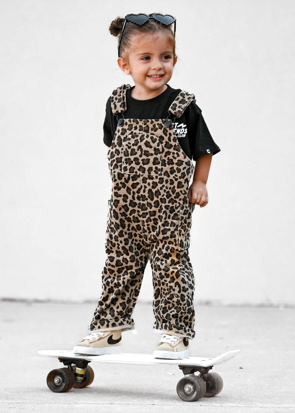 Little Trouble - Leopard Print Overalls