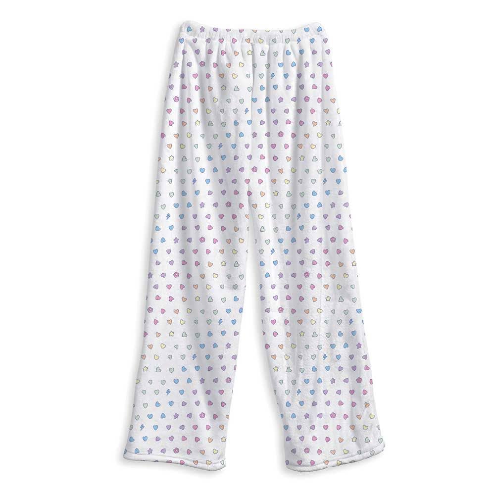 Top Trenz Inc Fuzzy Lounge Pants - Rainbow Remix