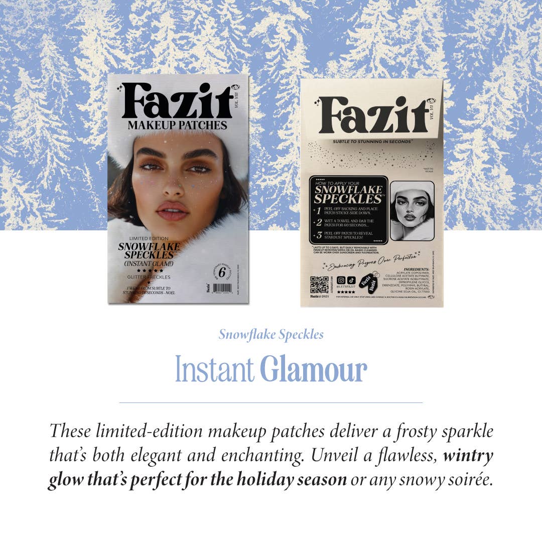 Fazit - Snowflake Glitter Makeup Patches