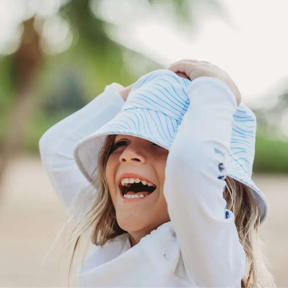 Sunguard - Kai Kids Bucket Hat - White Wave