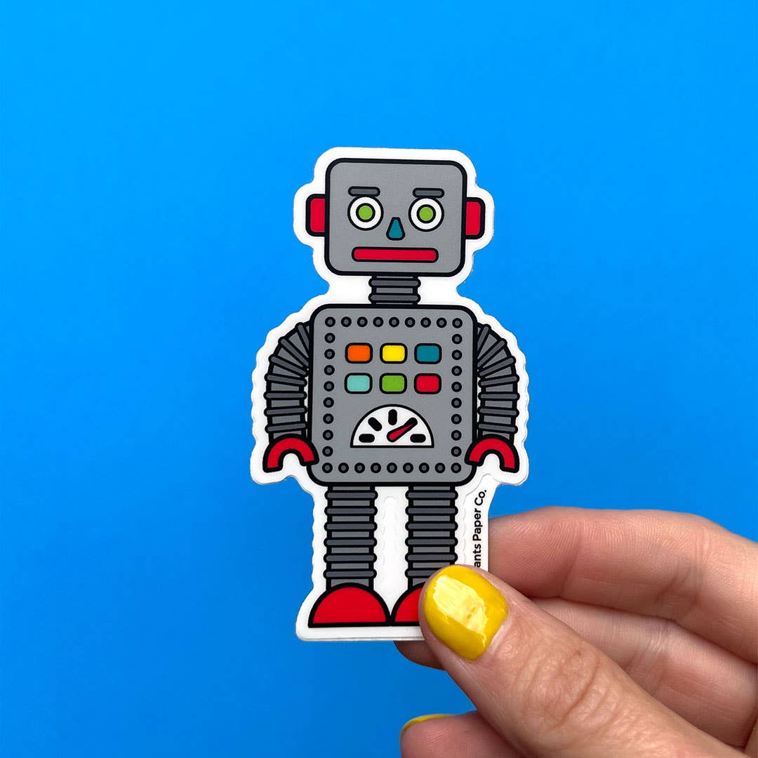 Smarty Pants Paper - Robot Sticker