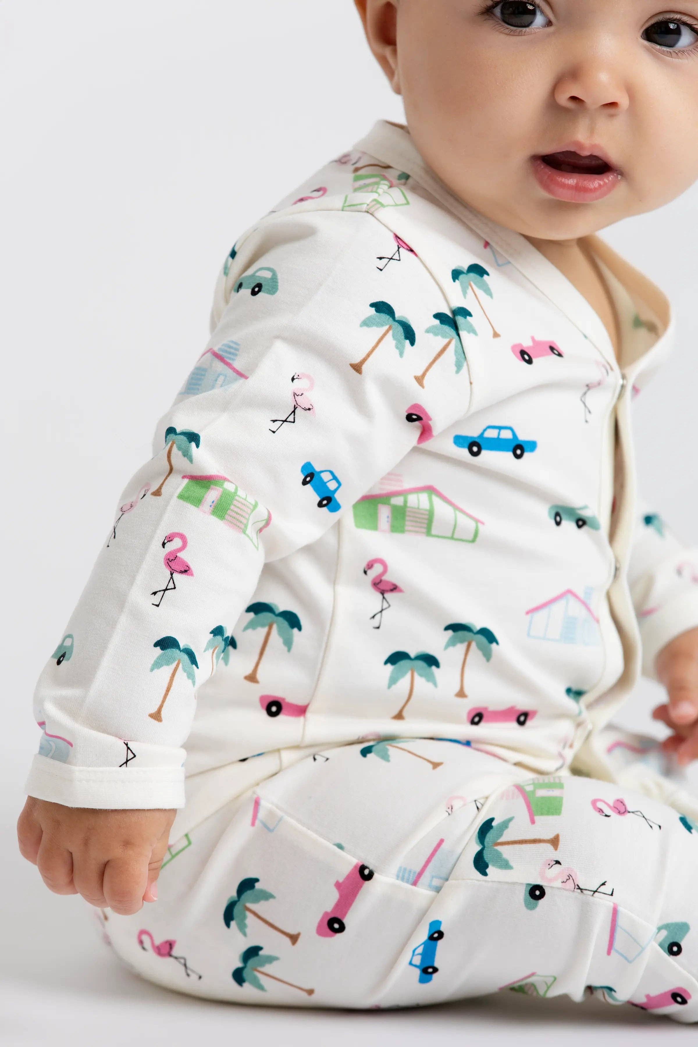 Monica + Andy Snap Romper - Retro Palm Springs
