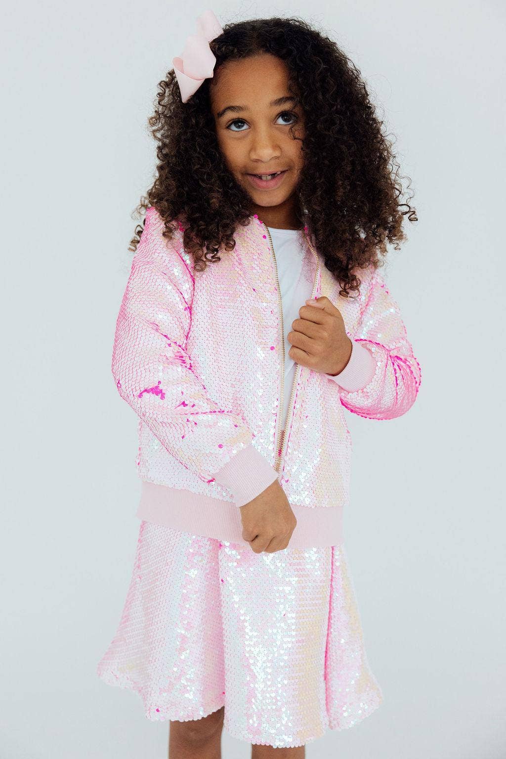 Mila & Rose Sequin Jacket - Diva Pink Flip