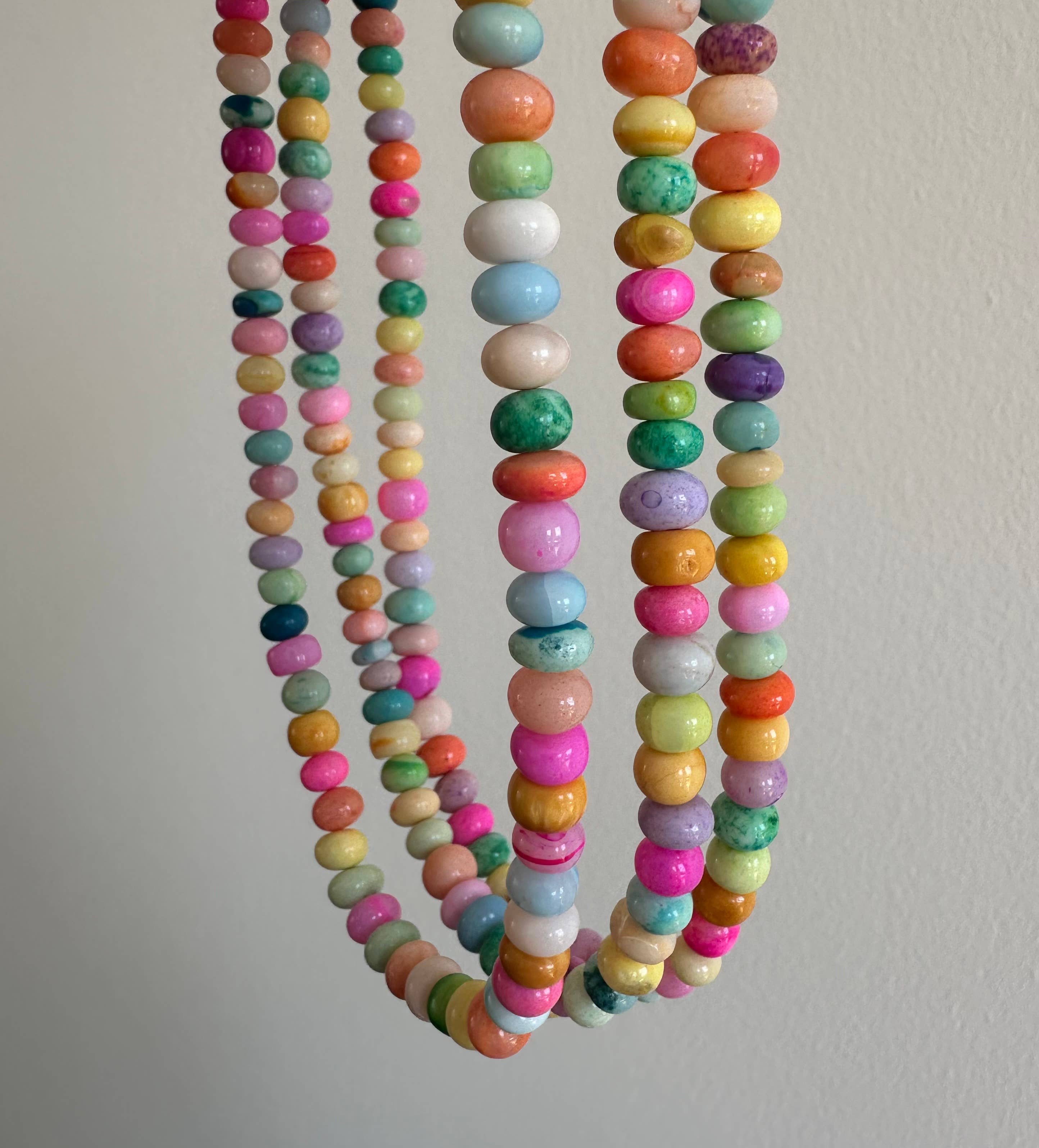 Anokhi Green Handmade Gemstone Necklace - Summer Candy Opal