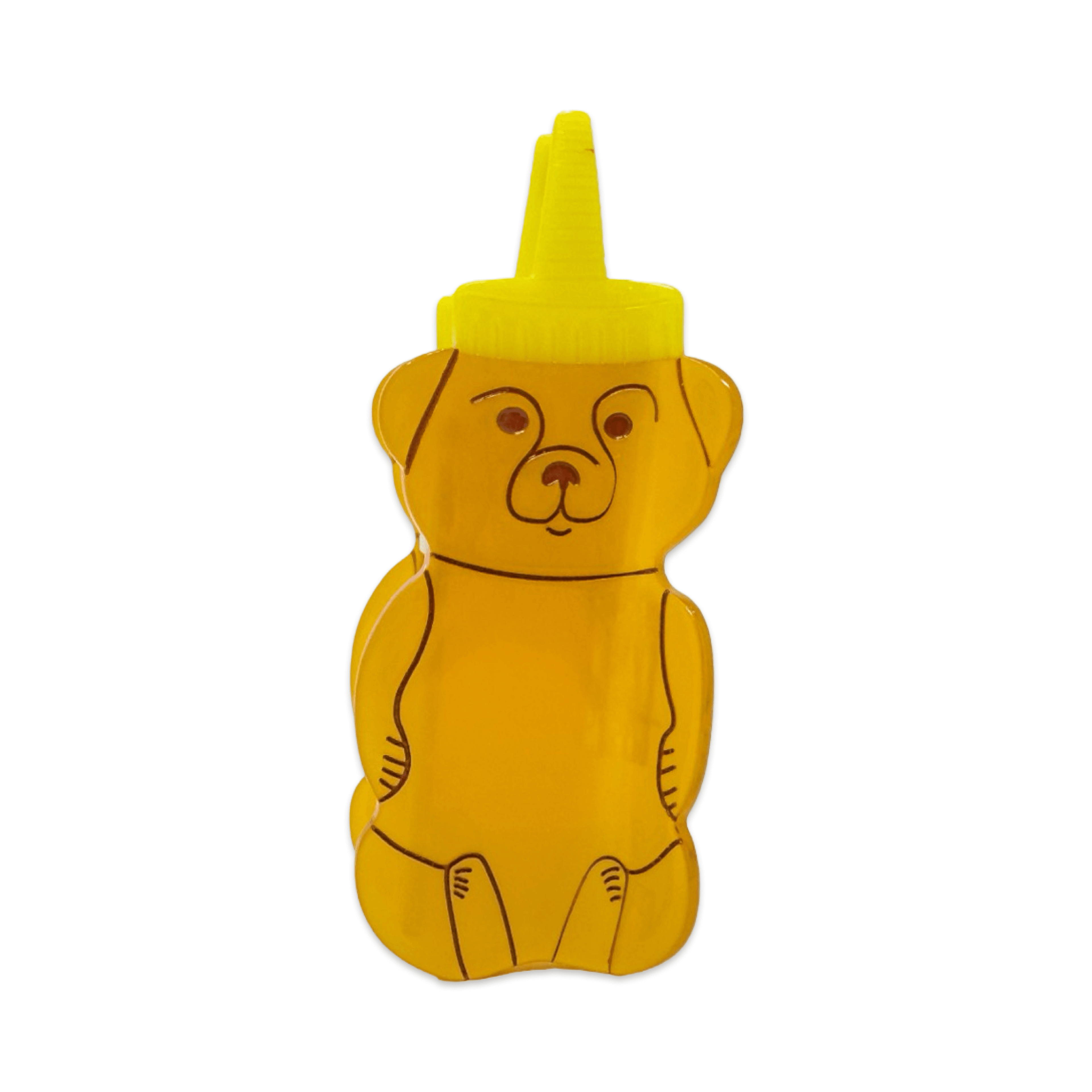 Jenny Lemons Hair Claw Clip - Large Honey Bear
