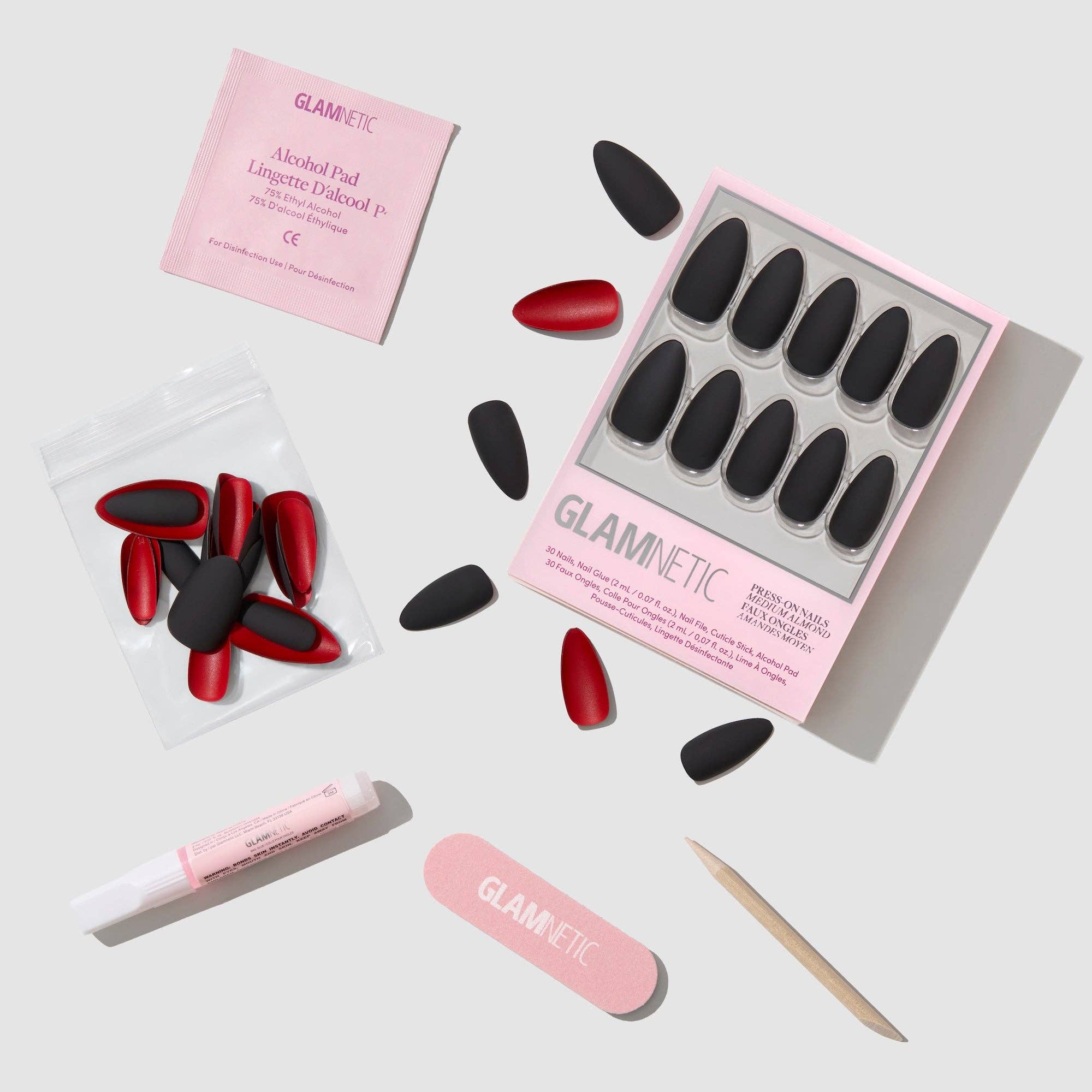 Glamnetic Press On Nails - Red Bottom