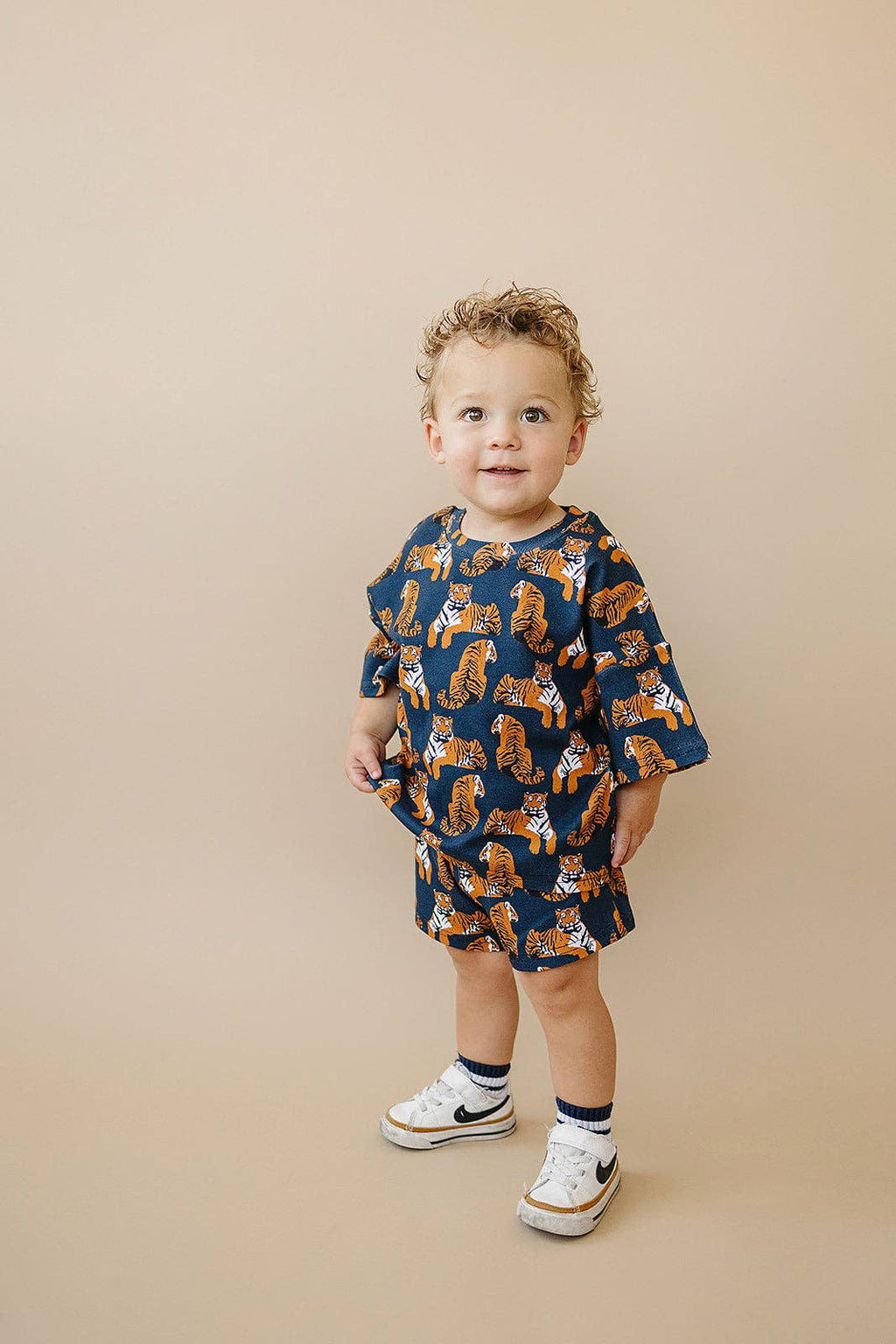 Lucky Panda Kids Shorts Set - Tiger