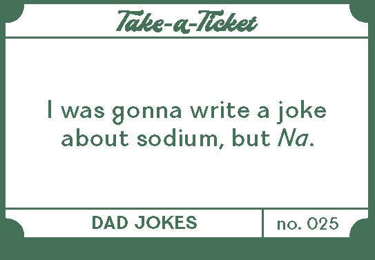 Chronicle Books - Take-a-Ticket: Dad Jokes