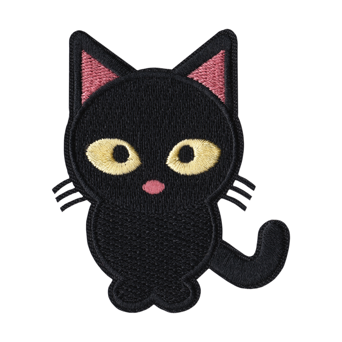 Square Deal Patch - Black Cat With Big Eyes