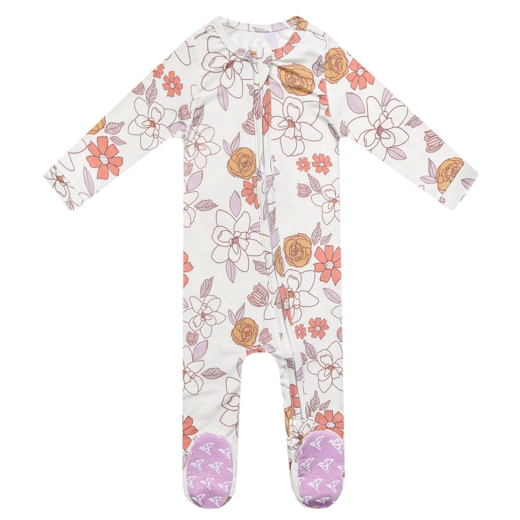 Copper Pearl - Zip-Up Footie Pajama - Ferra