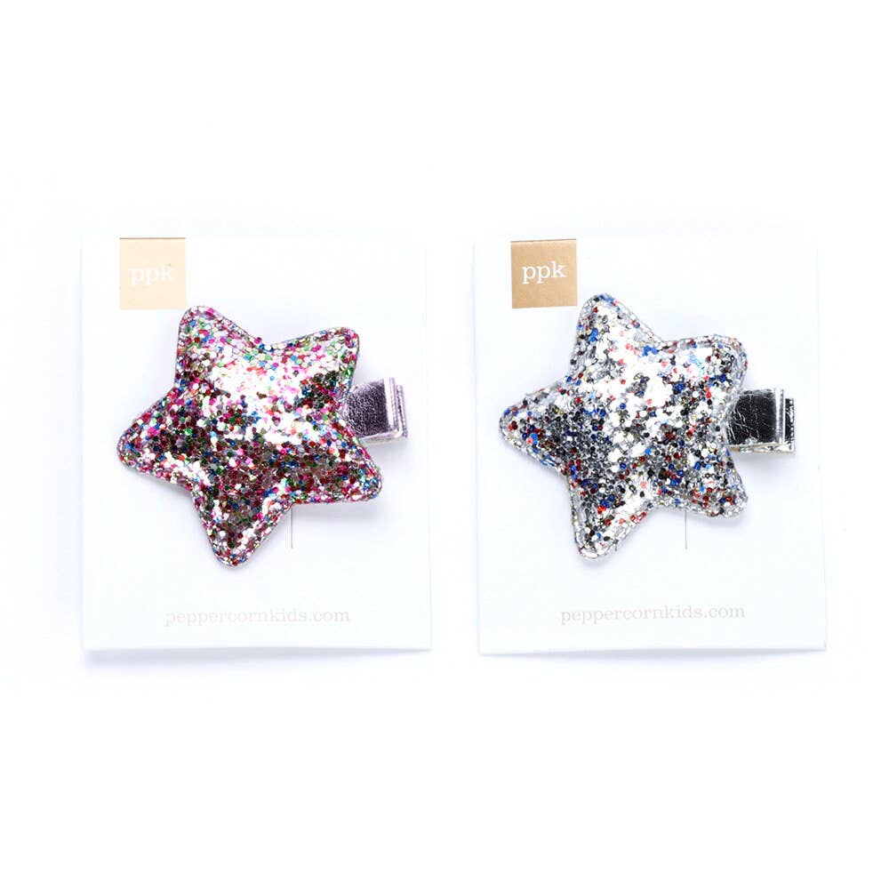 Glitter Star Hair Clip