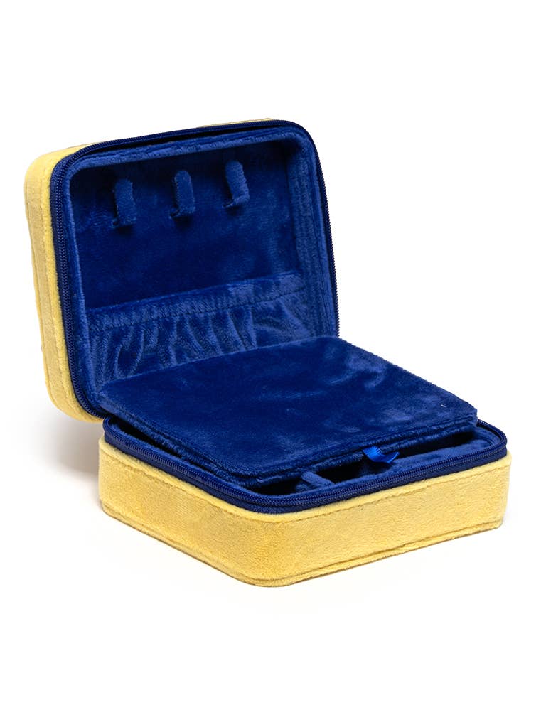 Living Royal Velvet Jewelry Zip Case - Butter Stick