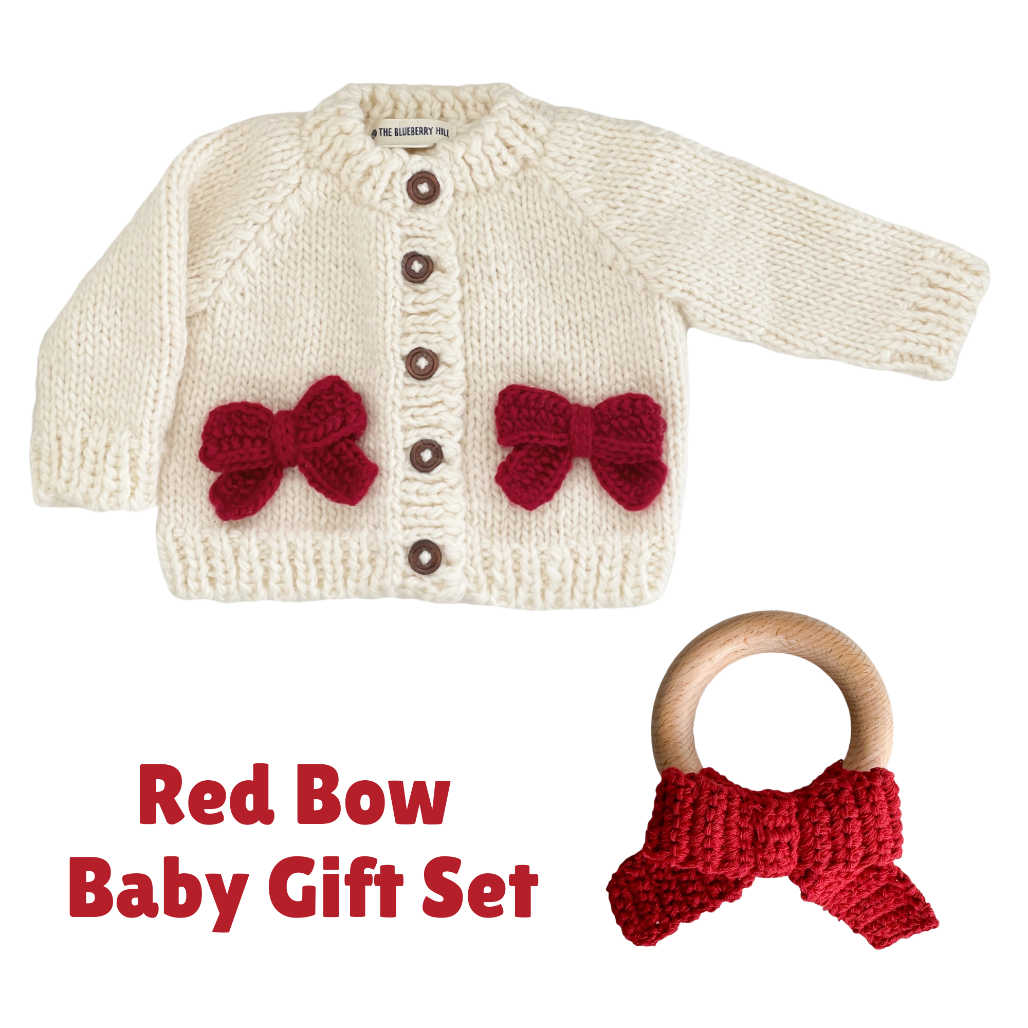 Red Bow Baby Gift Set (Final Sale)