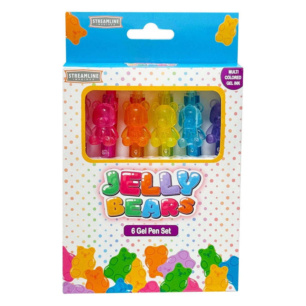 Streamline - Gummy Bear Color Gel Pen - 6 pc Set