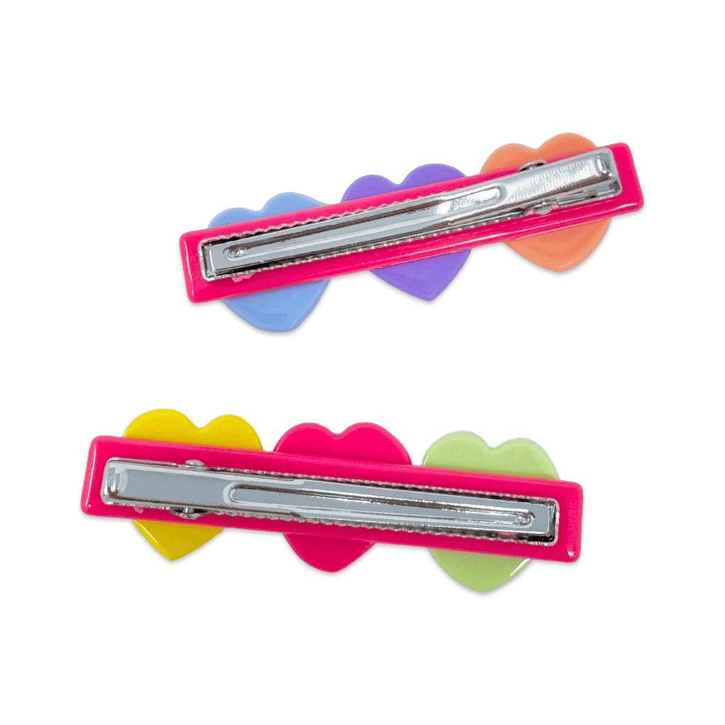 Jenny Lemons Alligator Hair Clip Set - Candy Hearts
