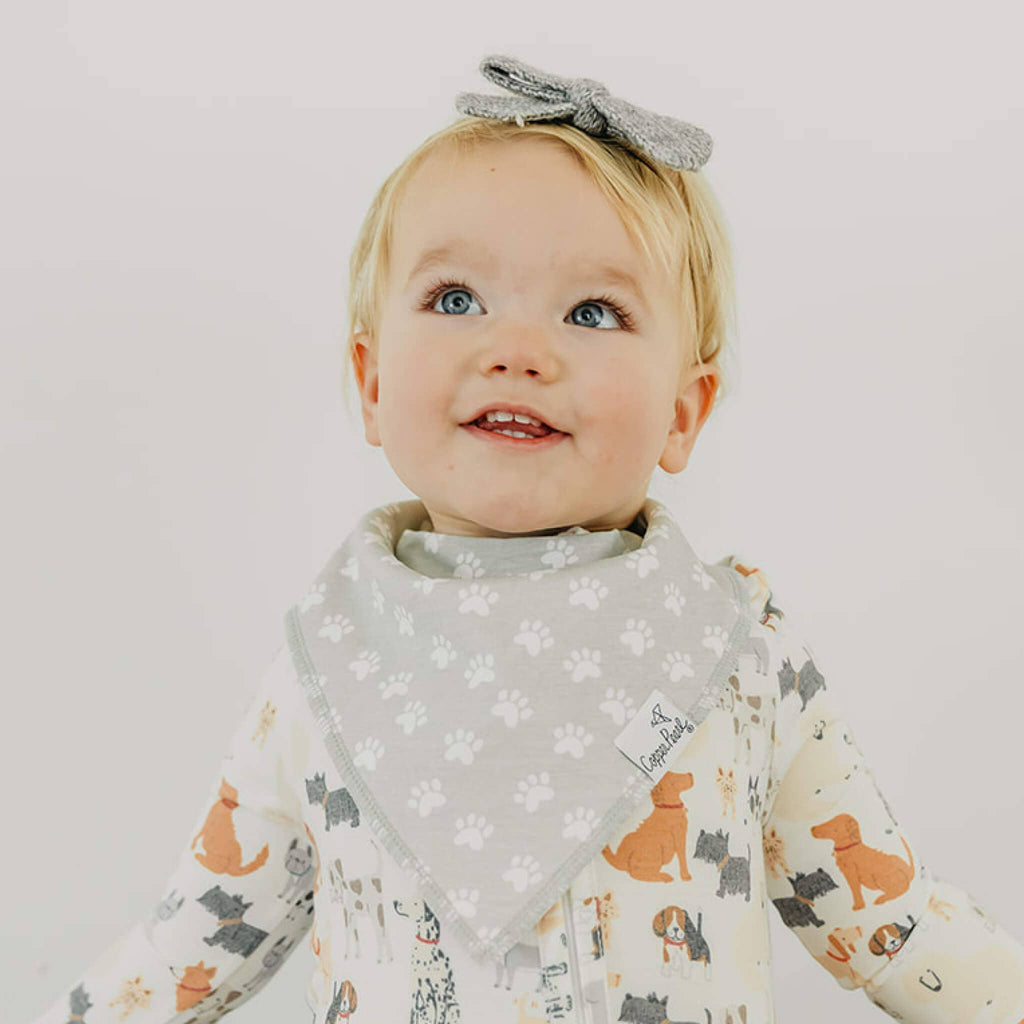 Copper Pearl Baby Bandana Bibs - Rufus (Set of 4)