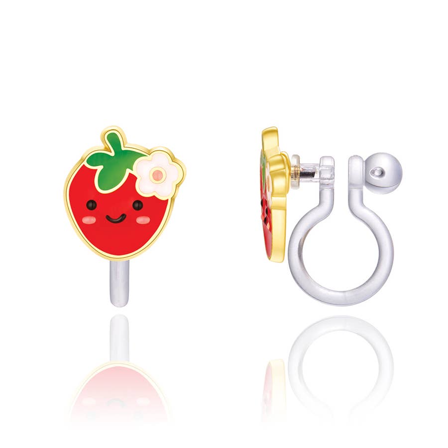 Girl Nation CLIP ON Earrings - You're Berry Cute