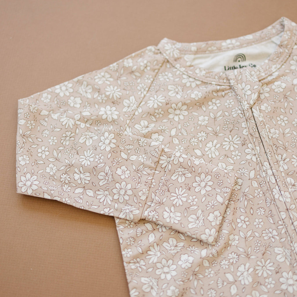 Little Joy Co. Bamboo Zippy Romper - Dainty Ditsy