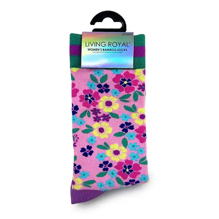 Living Royal Crew Socks - Festive Cats (Adult)