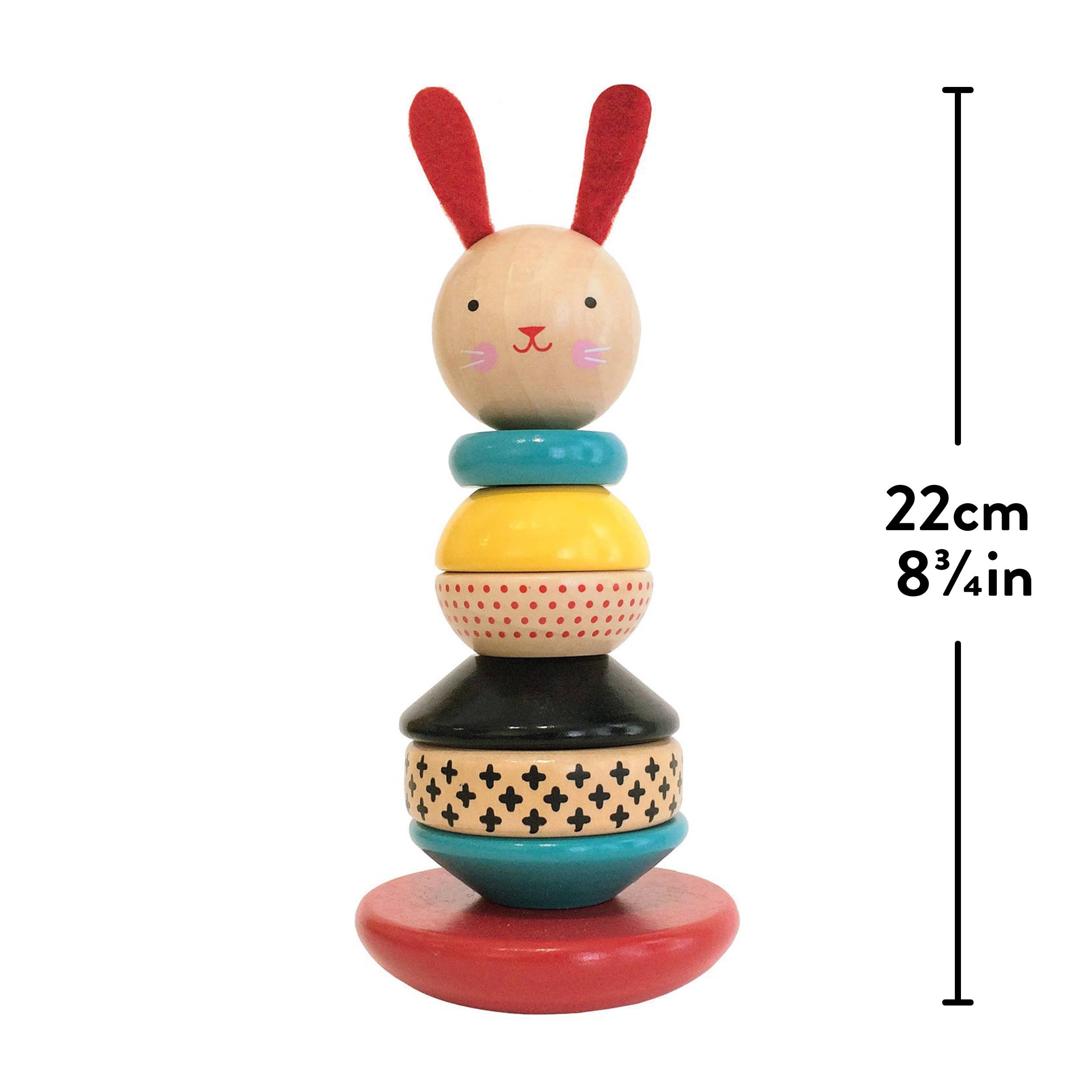 Chronicle Books - Wooden Rabbit Stacker Toy