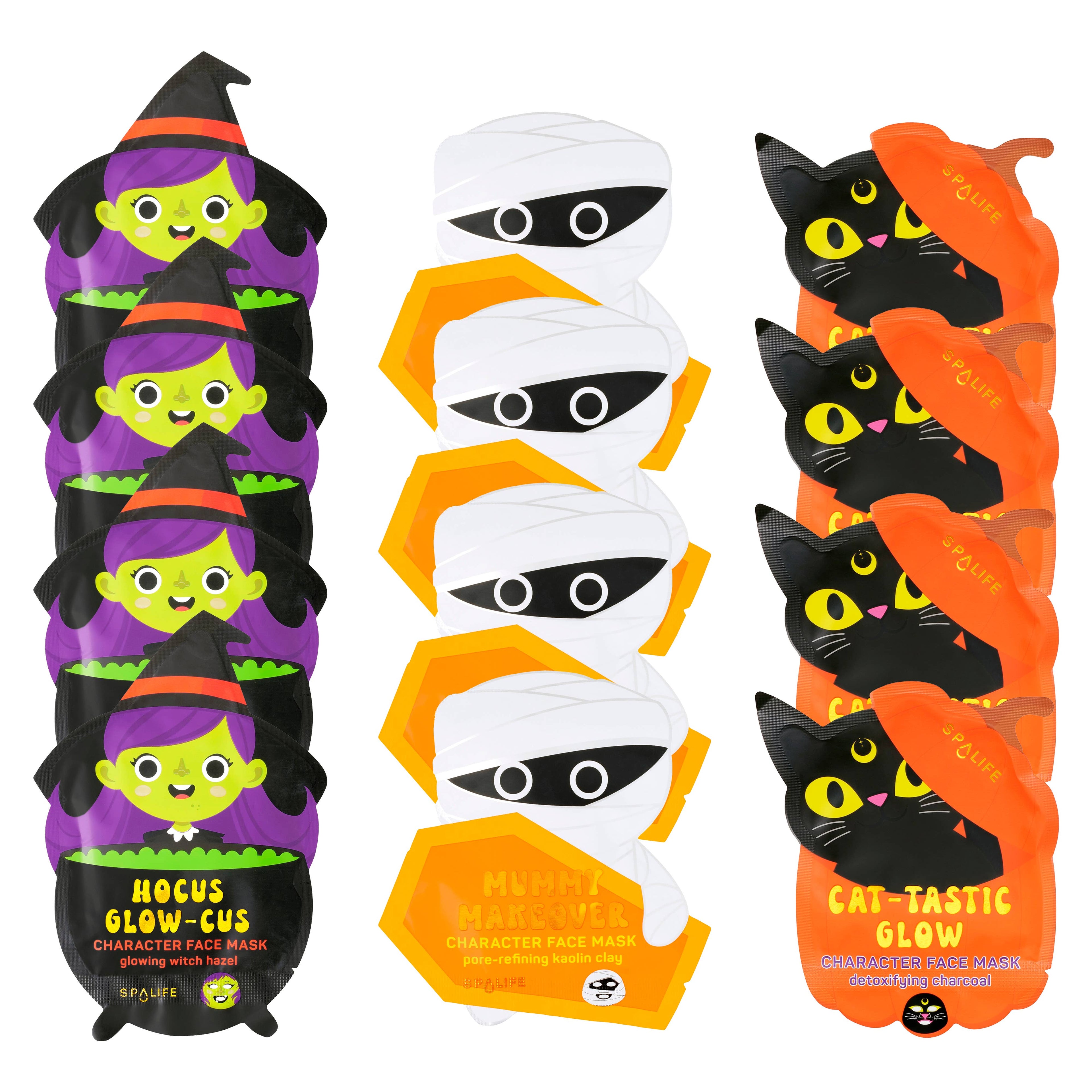 My Spa Life - Halloween Sheet Masks | Witch, Mummy, Cat