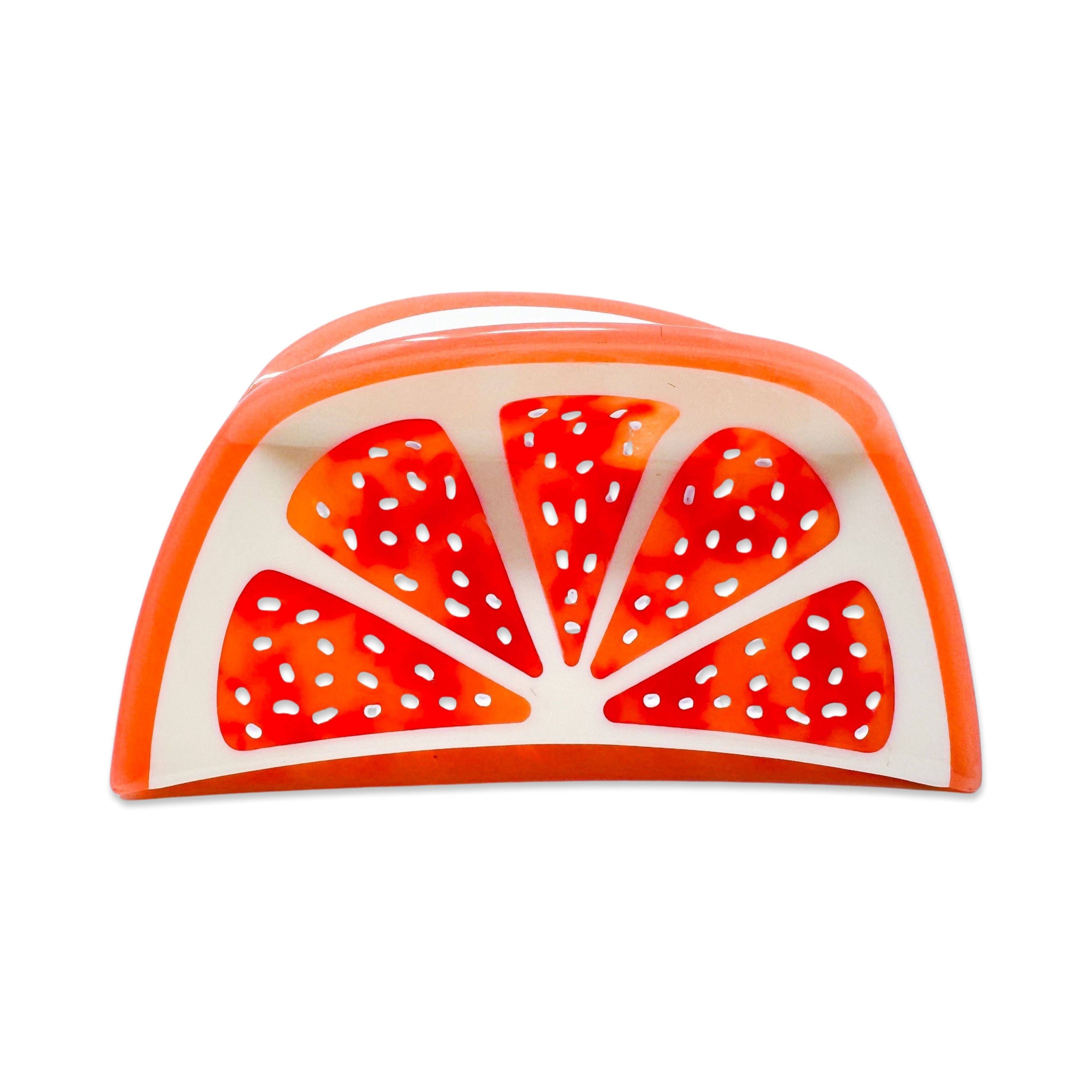 Jenny Lemons Hair Claw Clip - Large Grapefruit Slice