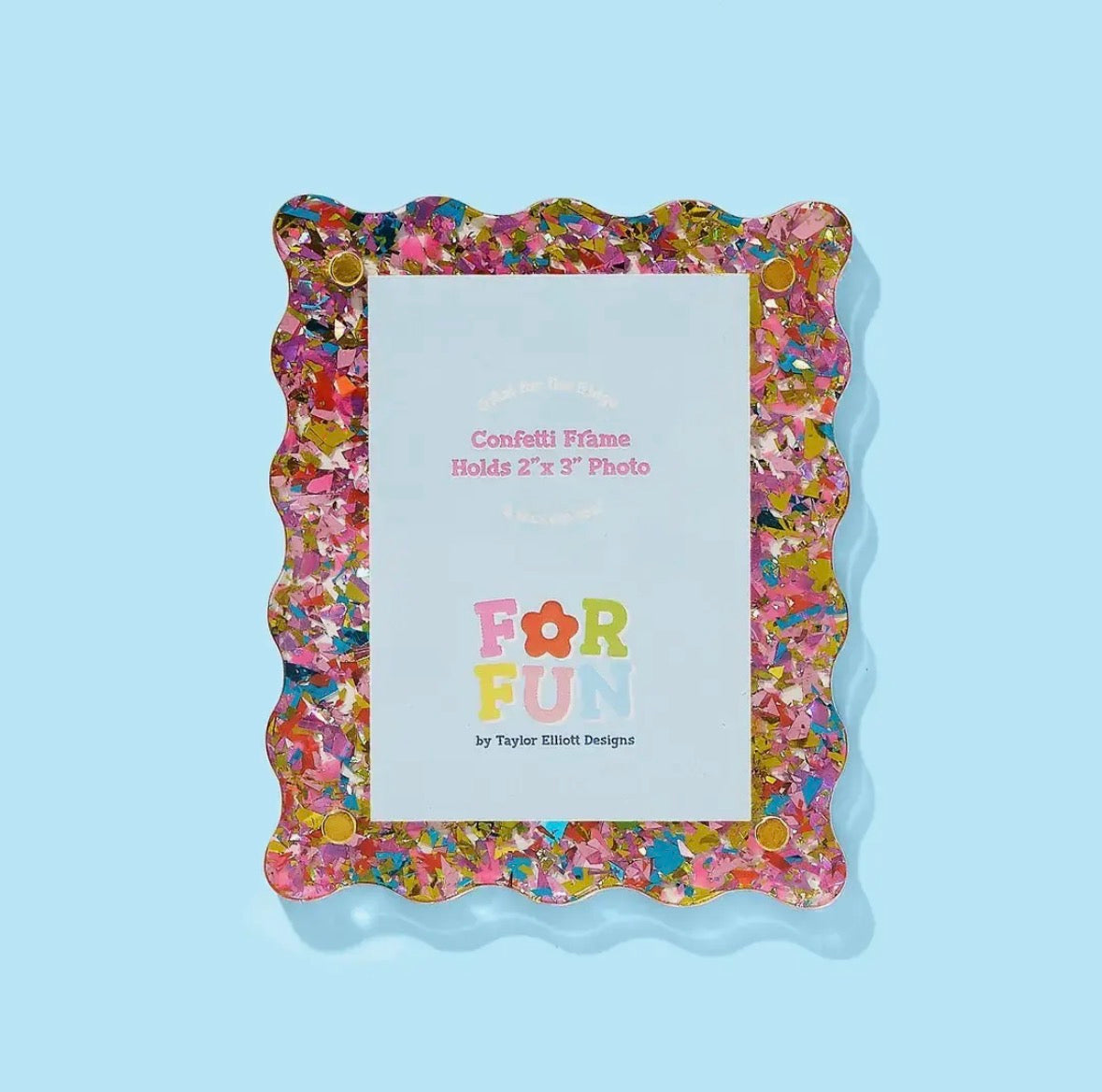 Taylor Elliott Designs - Acrylic Magnetic Frame - Happy Confetti